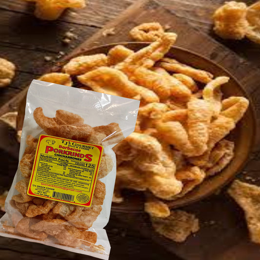 TJ's Gourmet BBQ Pork Rinds - Case of 12